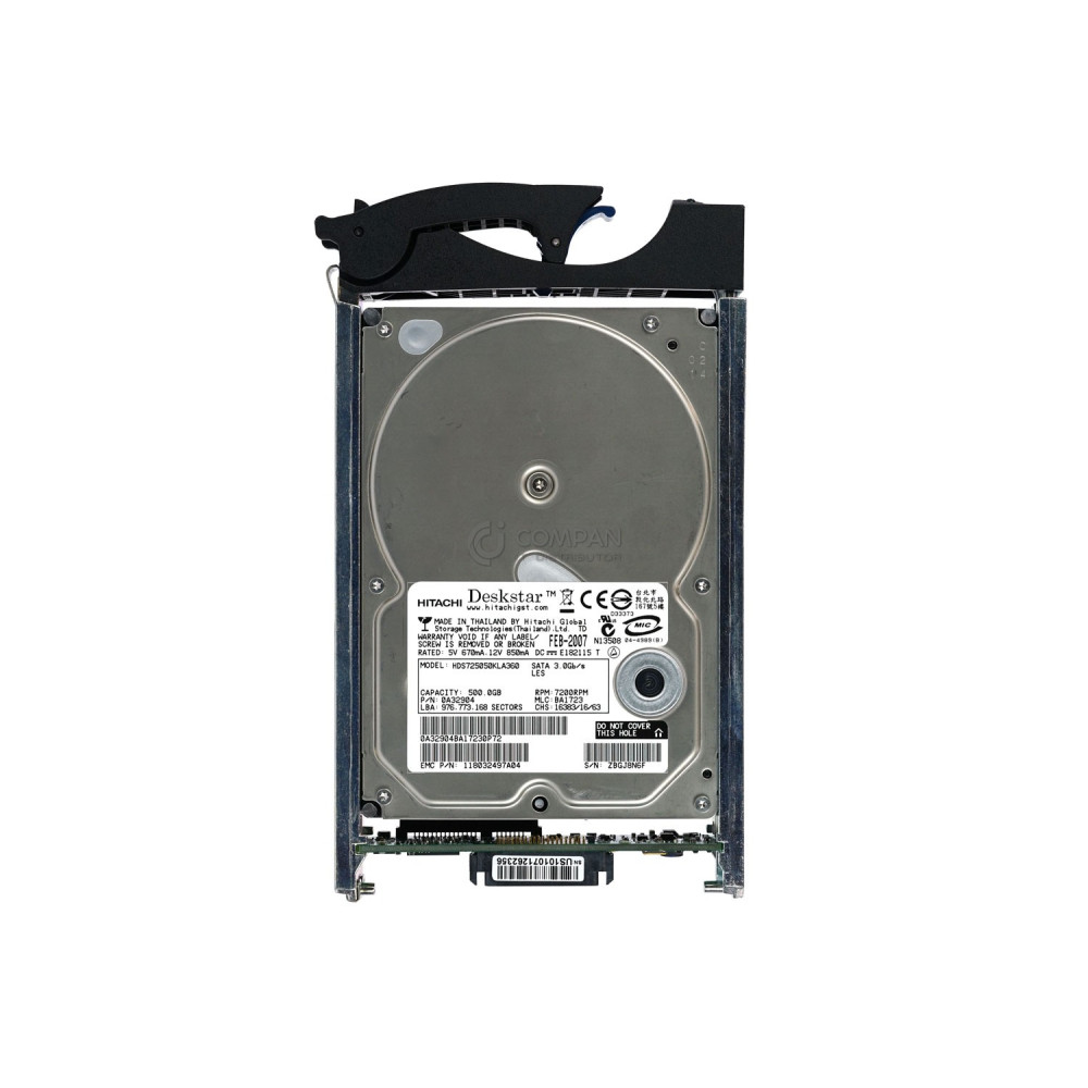 005048608 EMC HDD 500GB 7.2K SATA 3G 3.5" LFF